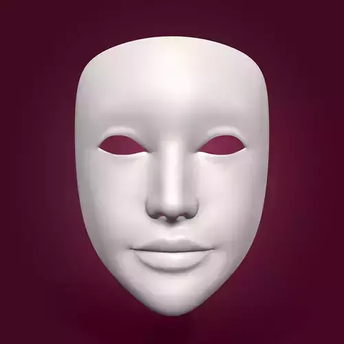 Theater Woman Mask with Neutral Expressions V3