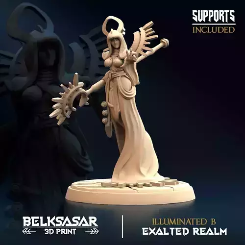 Illuminated B 3D print model