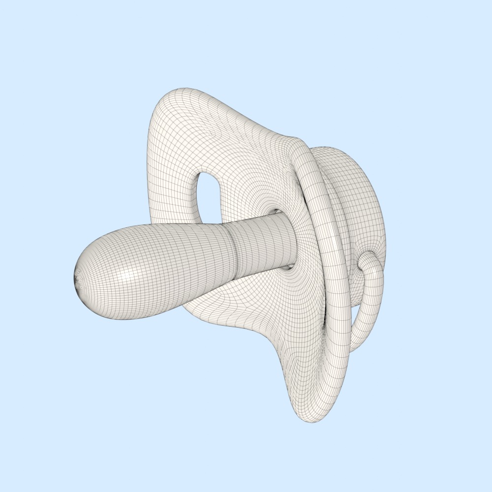 Baby Pacifier 3D model_5