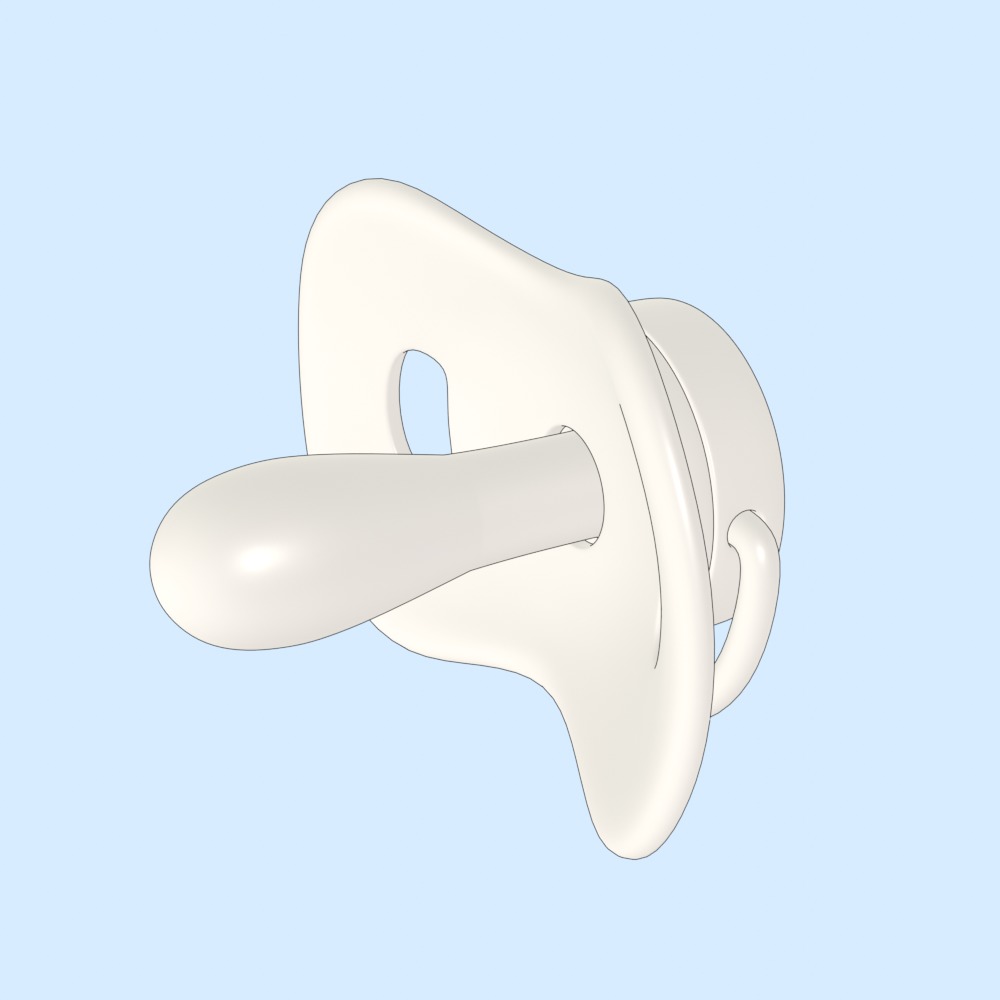 Baby Pacifier 3D model_4