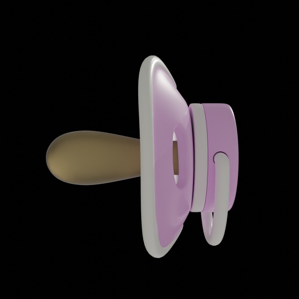Baby Pacifier 3D model_2