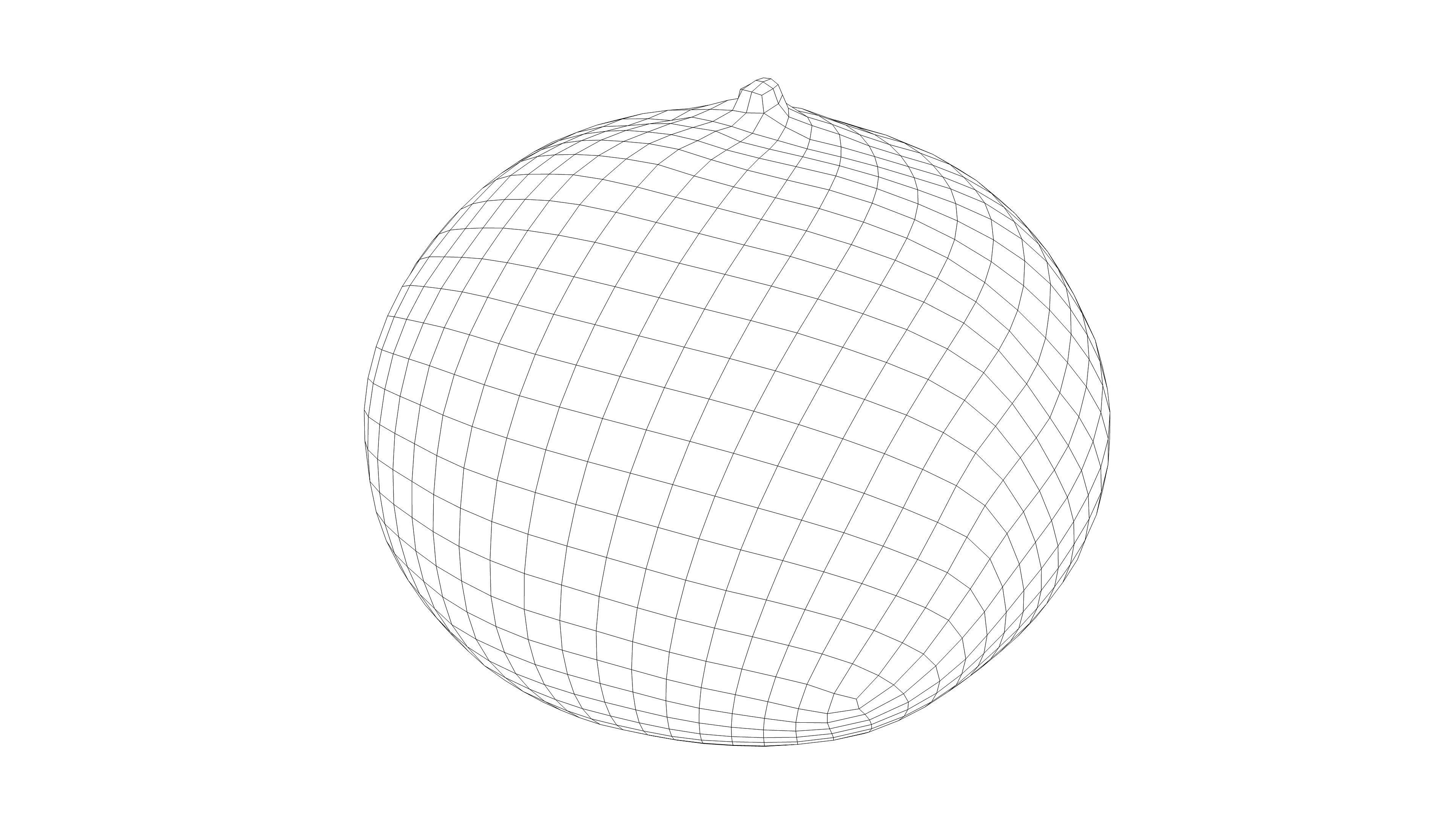 Photorealistic 3D scan of mandarin Low-poly 3D model_17