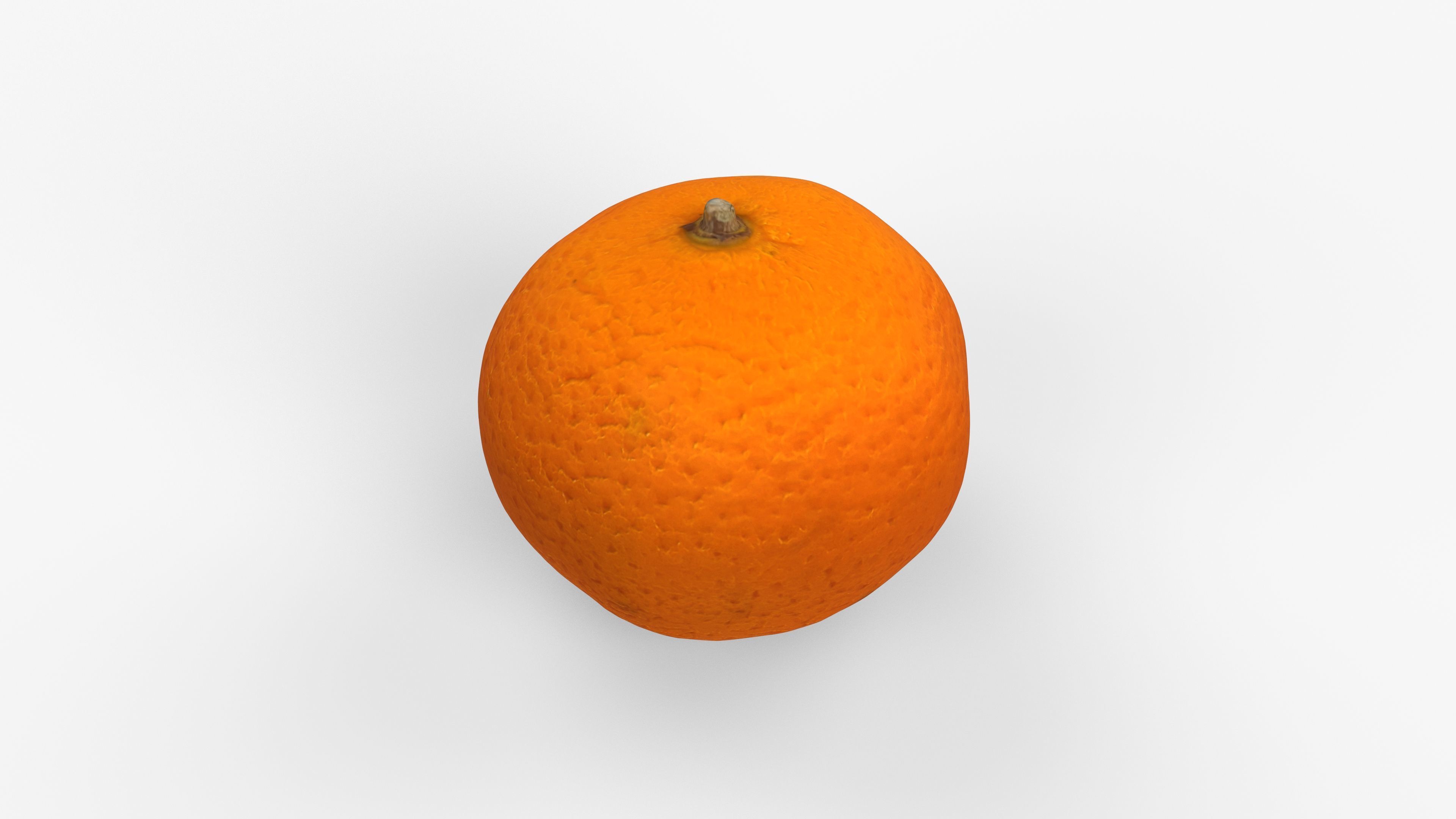 Photorealistic 3D scan of mandarin Low-poly 3D model_9