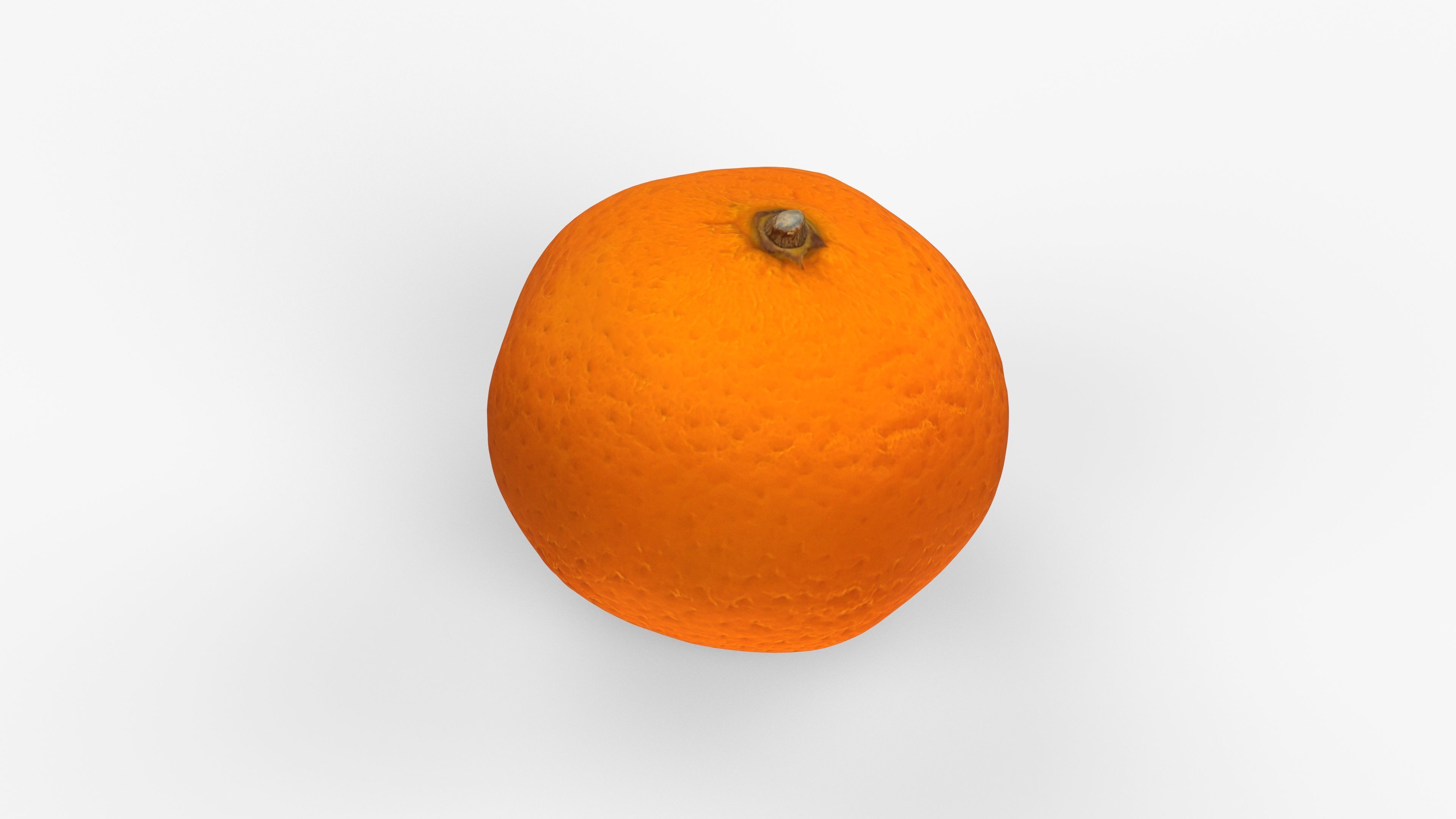 Photorealistic 3D scan of mandarin Low-poly 3D model_12