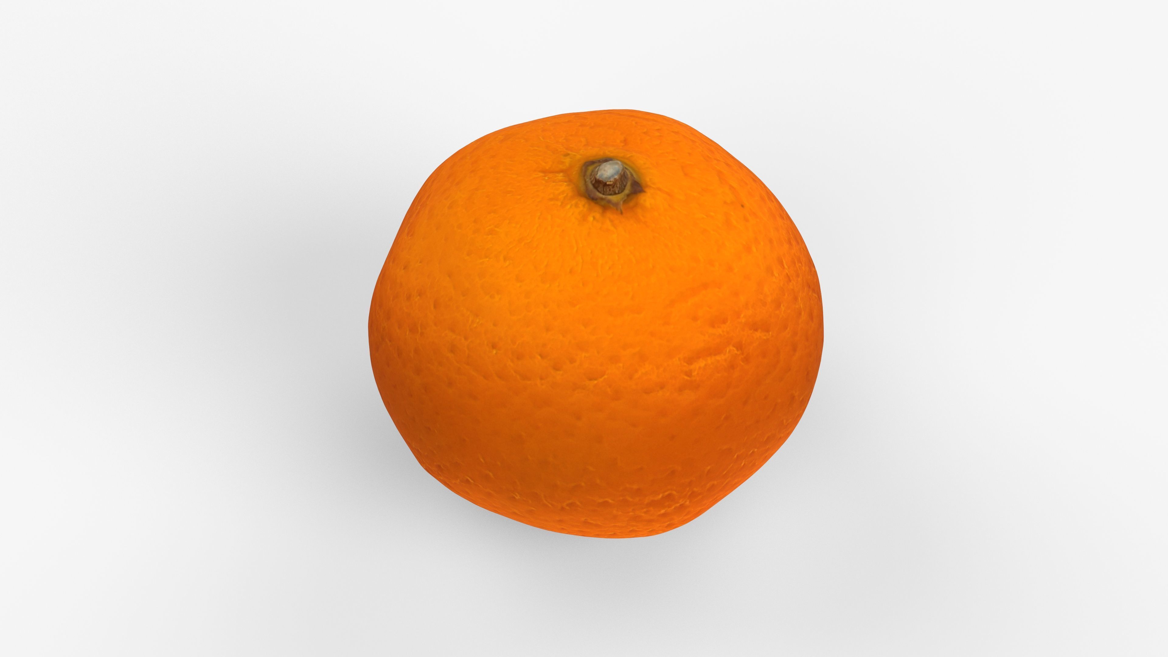 Photorealistic 3D scan of mandarin Low-poly 3D model_11