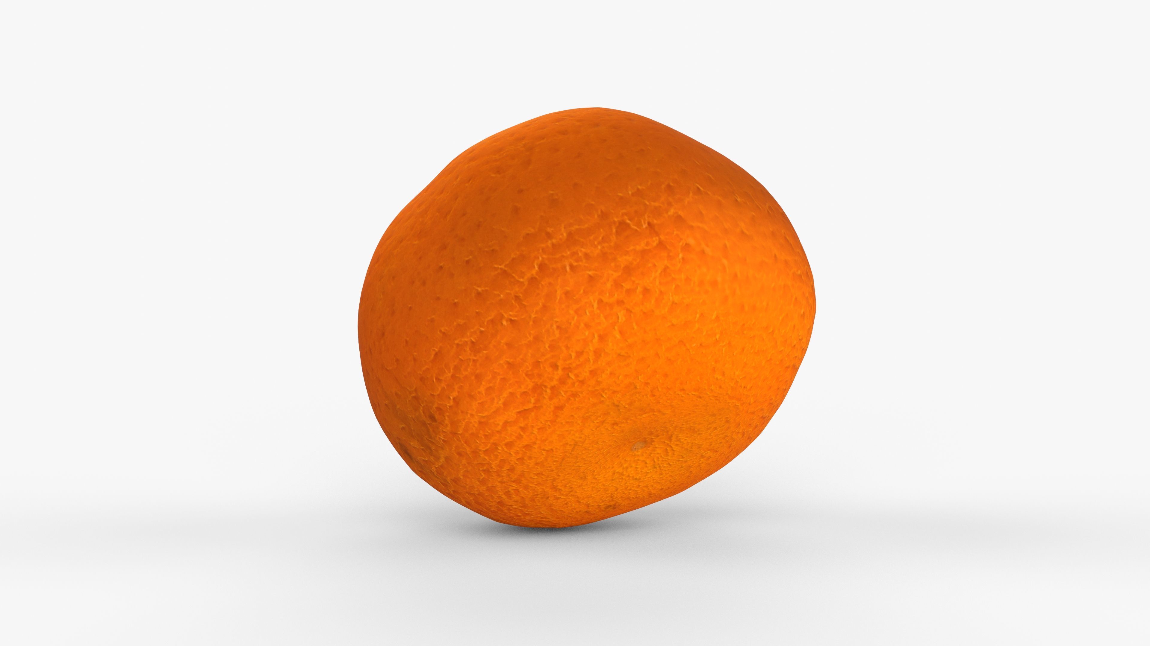 Photorealistic 3D scan of mandarin Low-poly 3D model_14