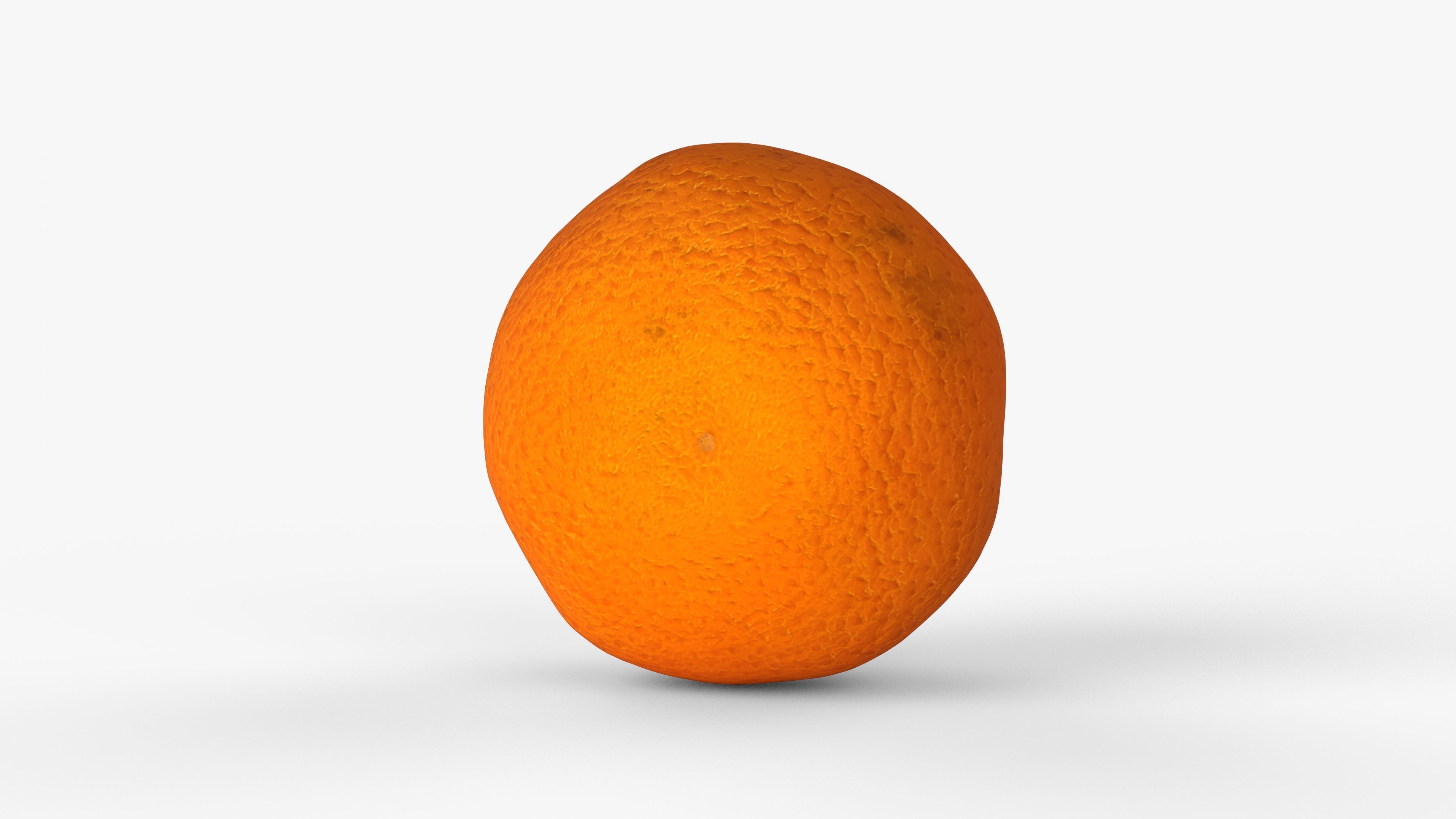 Photorealistic 3D scan of mandarin Low-poly 3D model_7