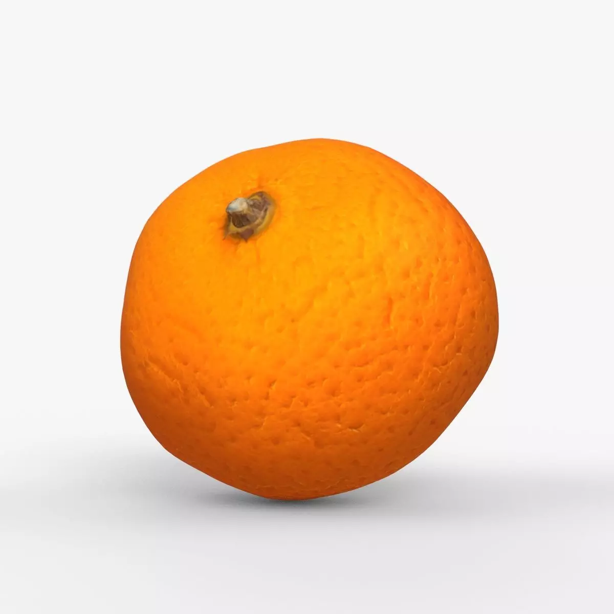 Photorealistic 3D scan of mandarin Low-poly 3D model_0