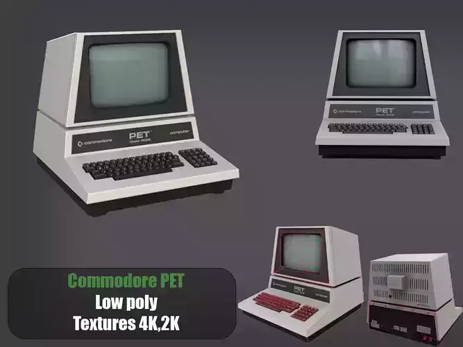 Commodore PET Low-poly 3D model