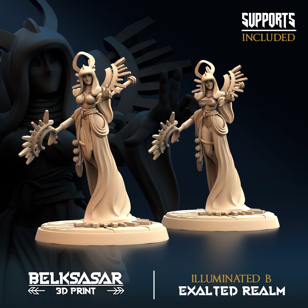 Illuminated Nude and Normal Set x4 3D print model_3