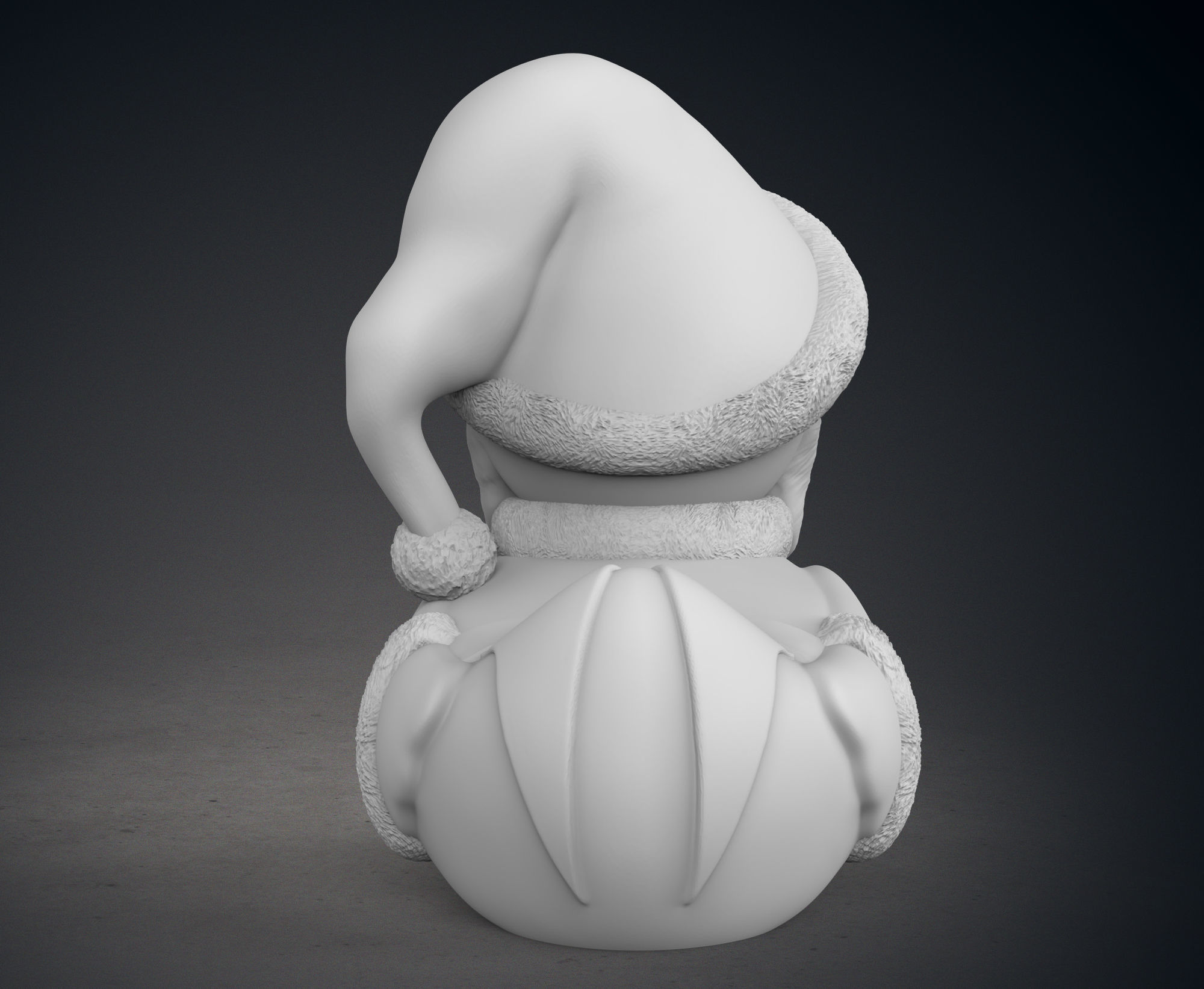 Cute Santa Jack Skellington Rubber Duck 3D print model_6