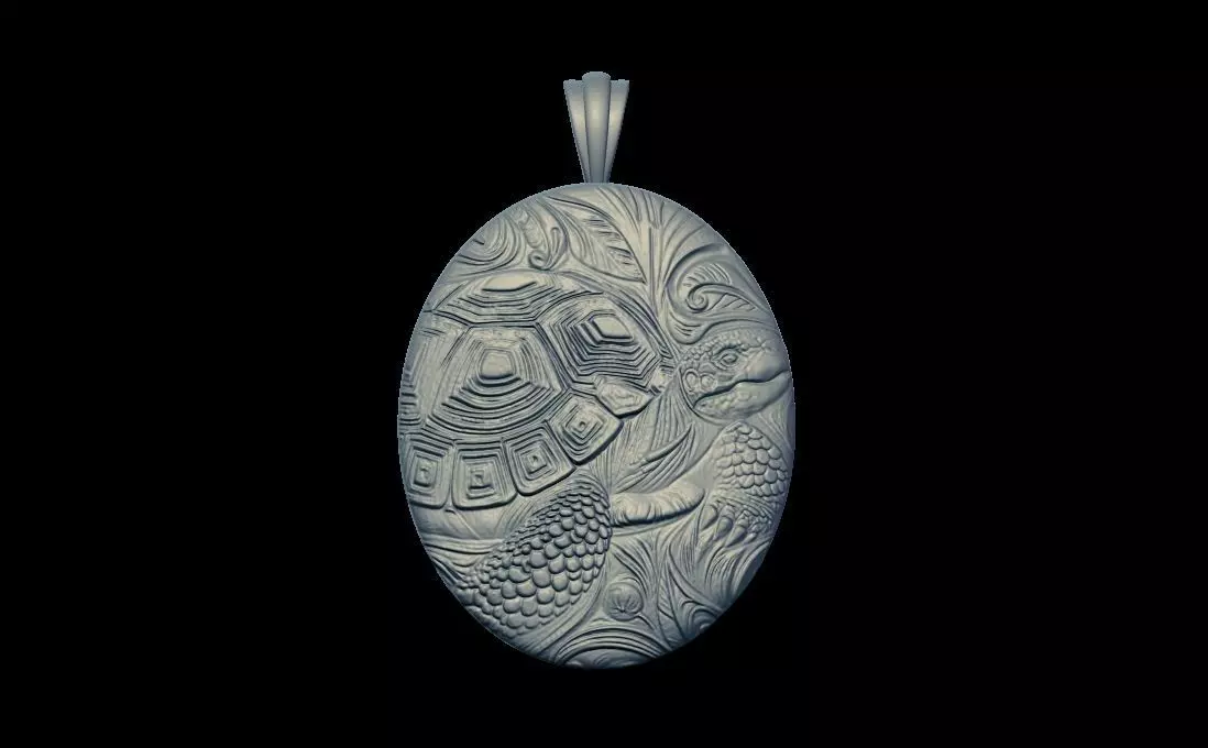 Tortoise Pendant 3D print model