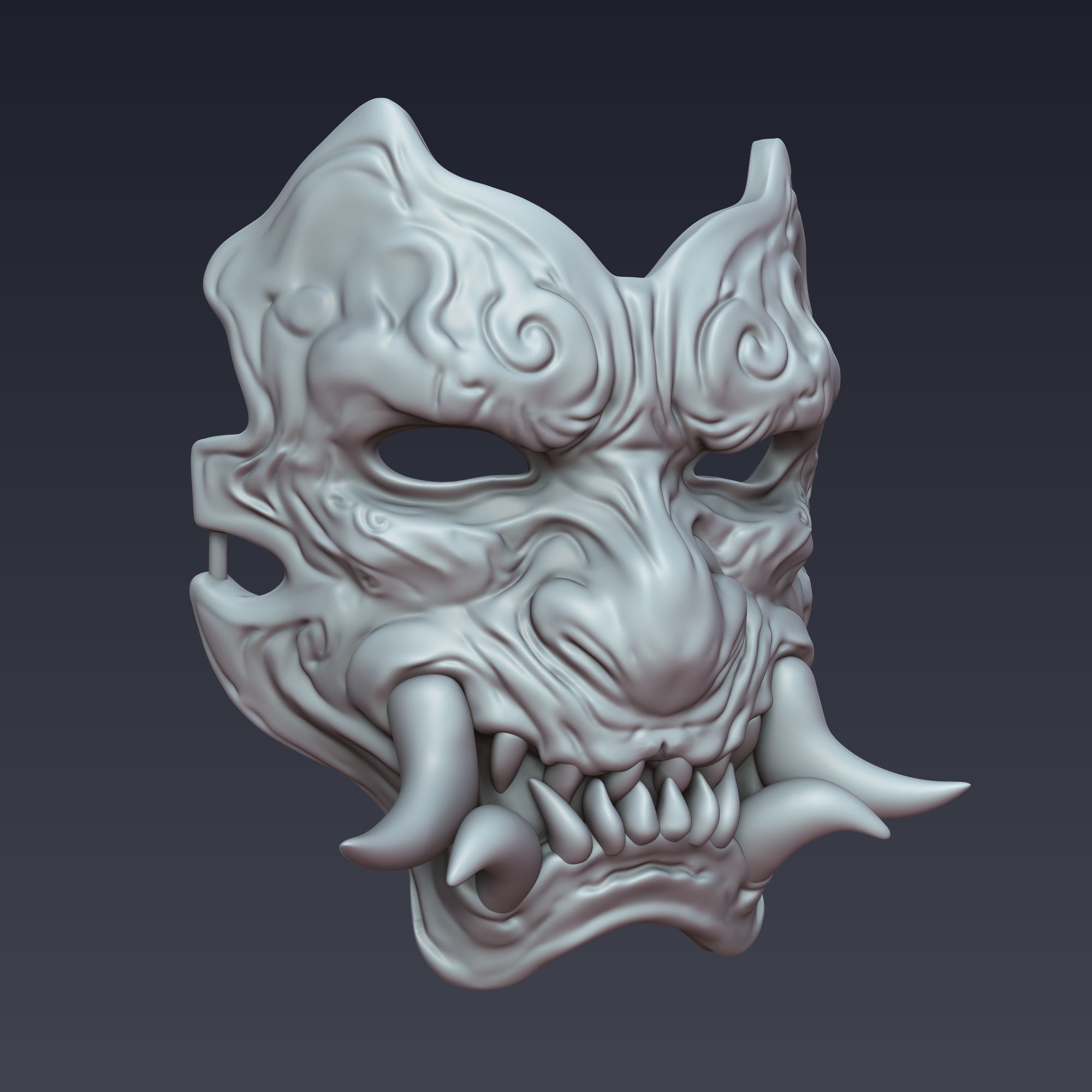 Black Myth Wukong - Oni Hannya 3D print model_4