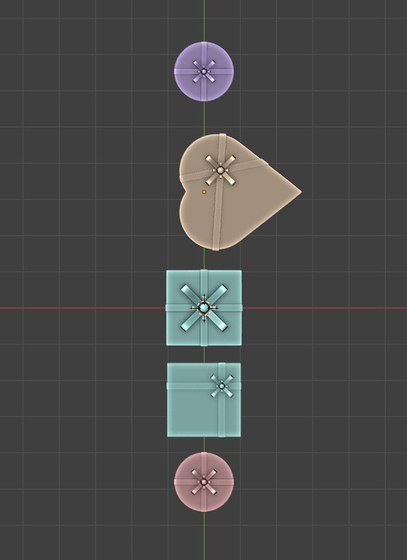 5 Gift Box Set 3D Model 3D print model_4