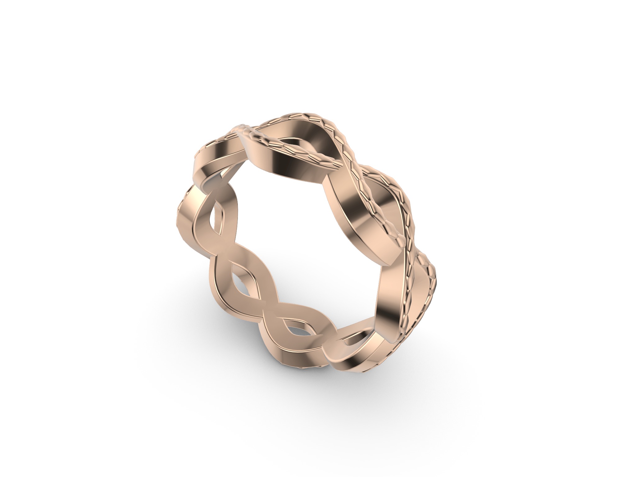 Textured Wavy Ring 3D print model_10