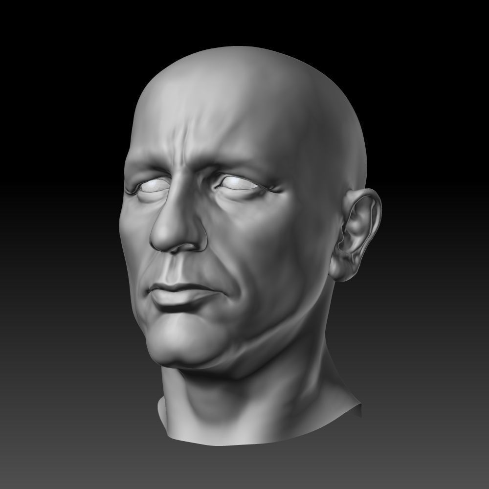 Male head 3D model_7