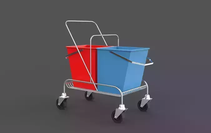 Double Bucket Trolley  3D model