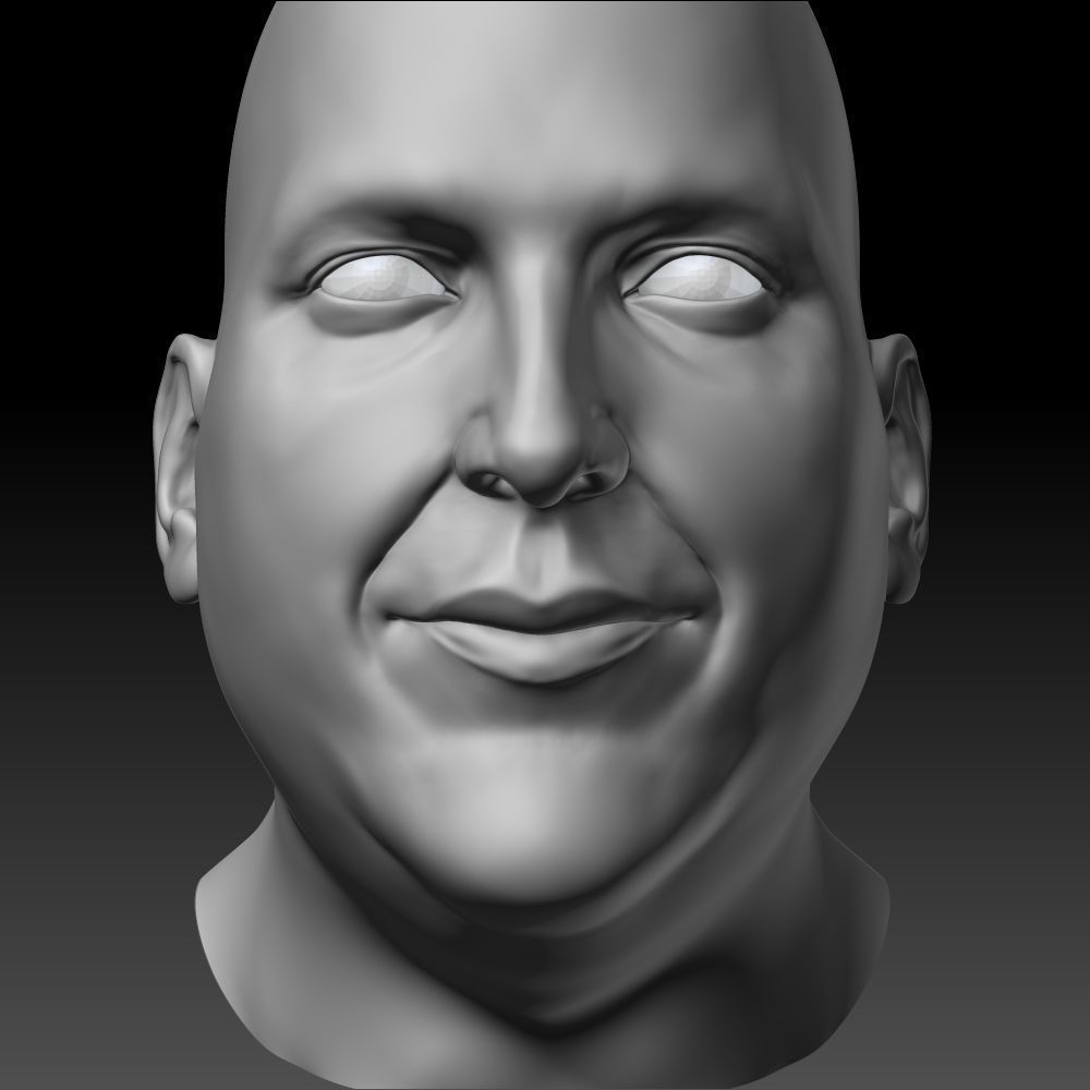 Male Head 3D model_10