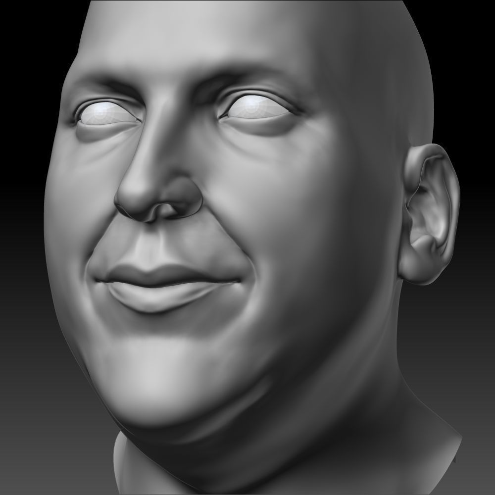 Male Head 3D model_8