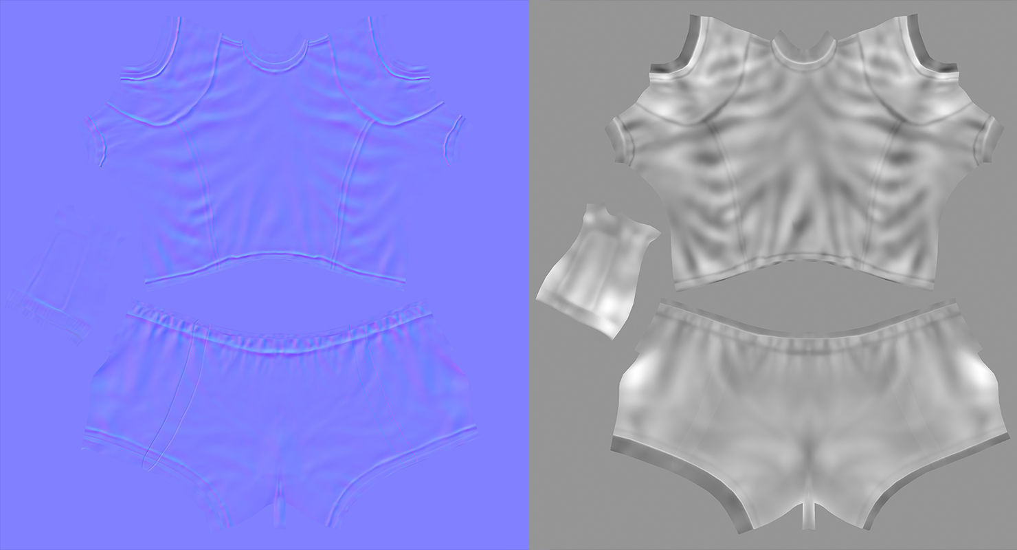 European Fotball Player Clothes Low-poly 3D model_10