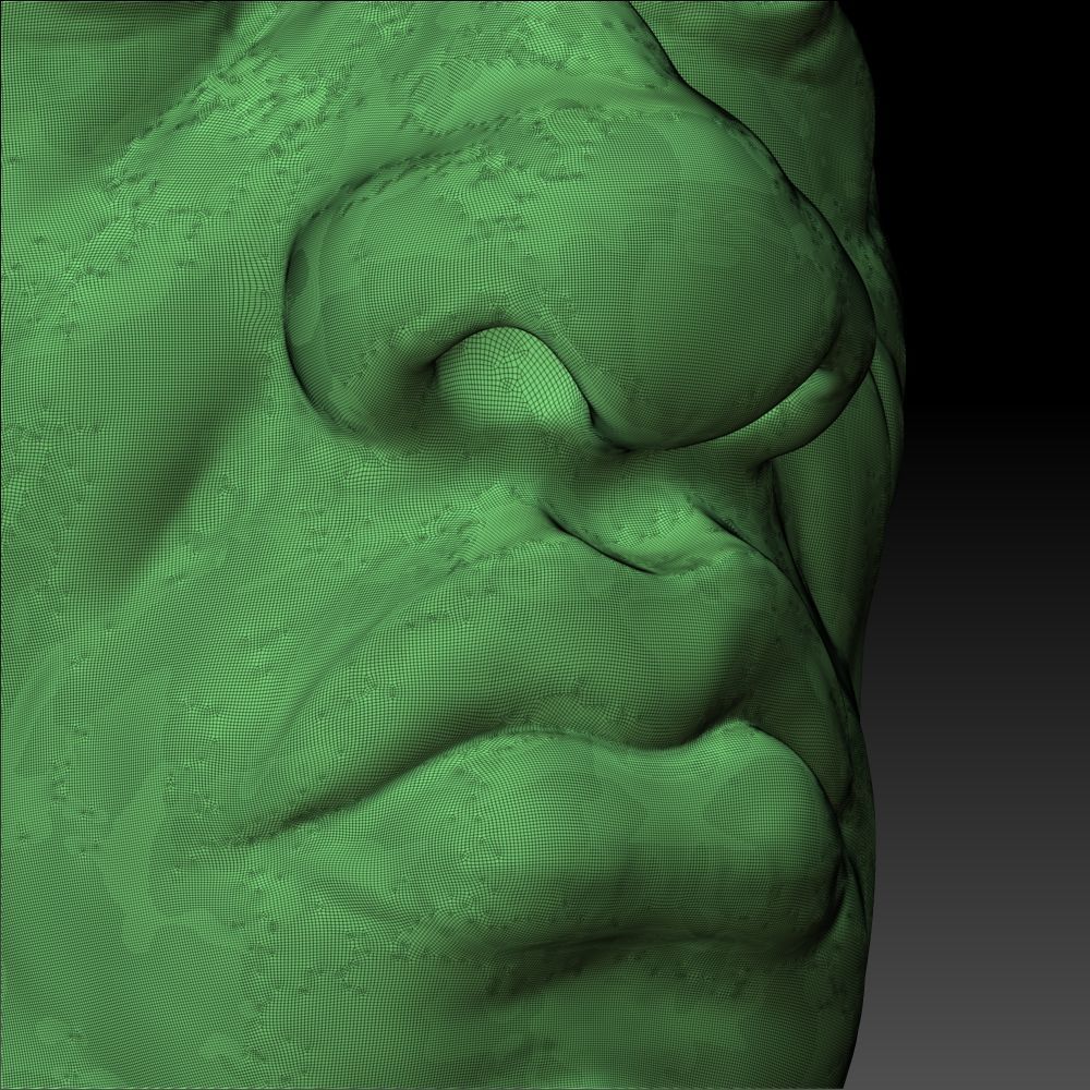 Male Head Character 3D model_9