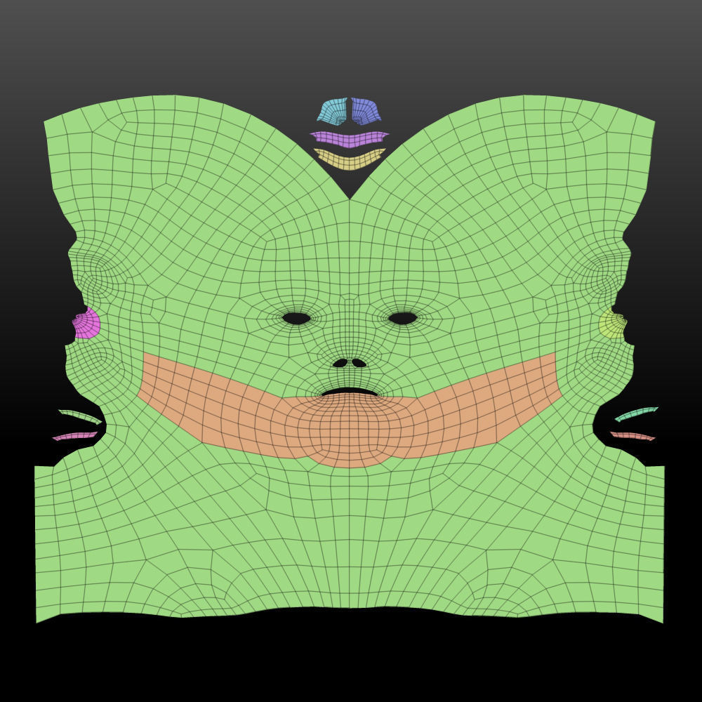 Male head 3D model_1