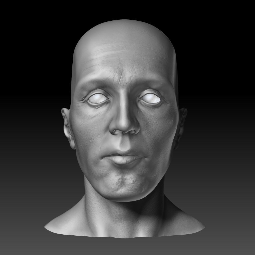 Male head 3D model_10