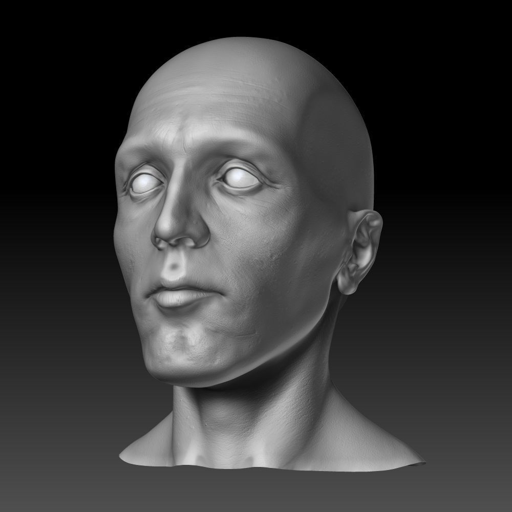 Male head 3D model_9