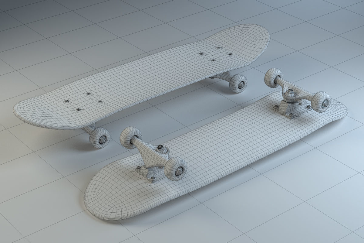 Skateboard 3D model_4