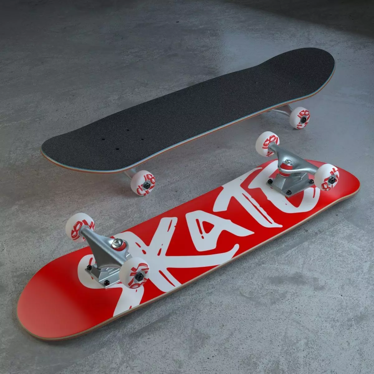 Skateboard 3D model_0