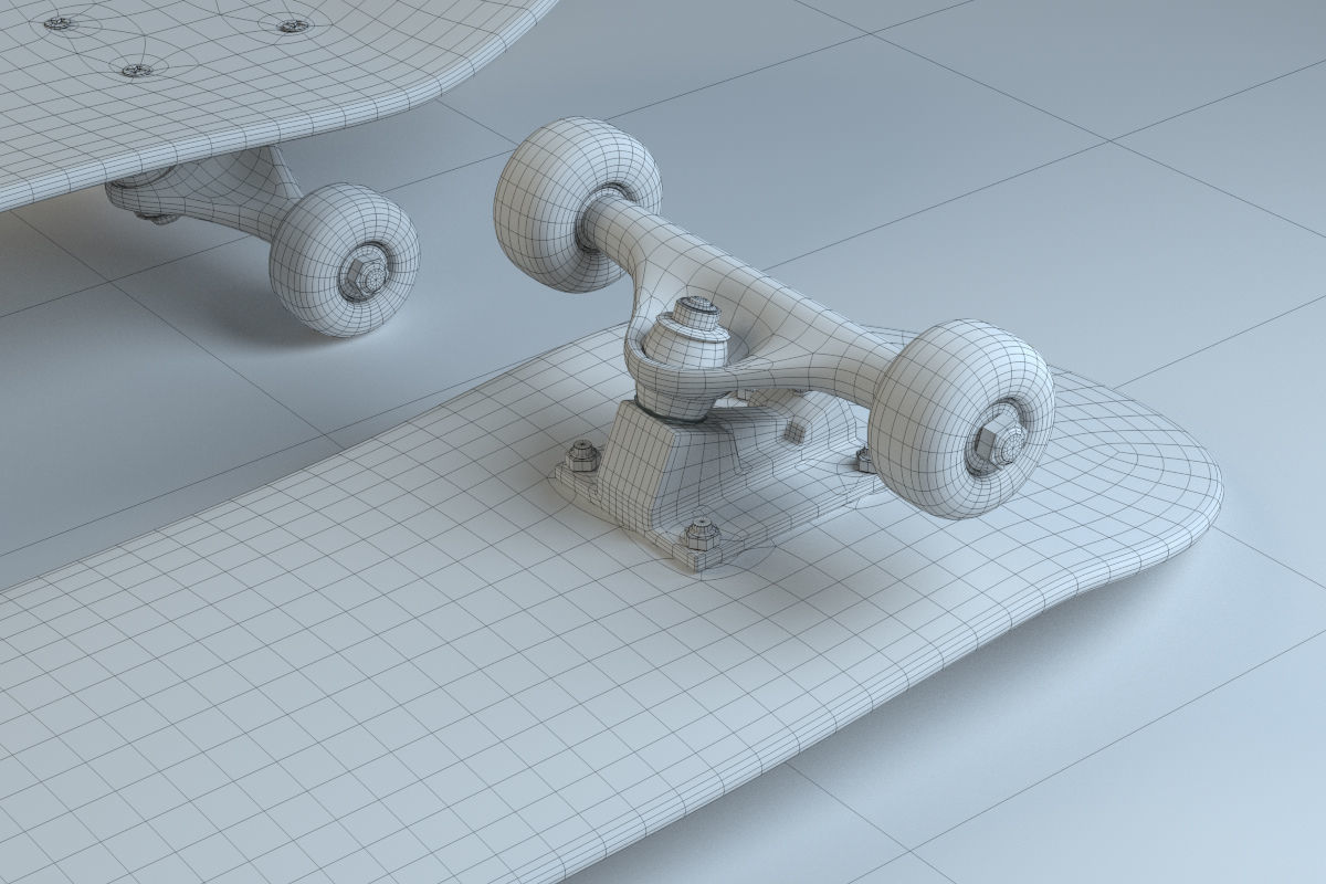 Skateboard 3D model_5