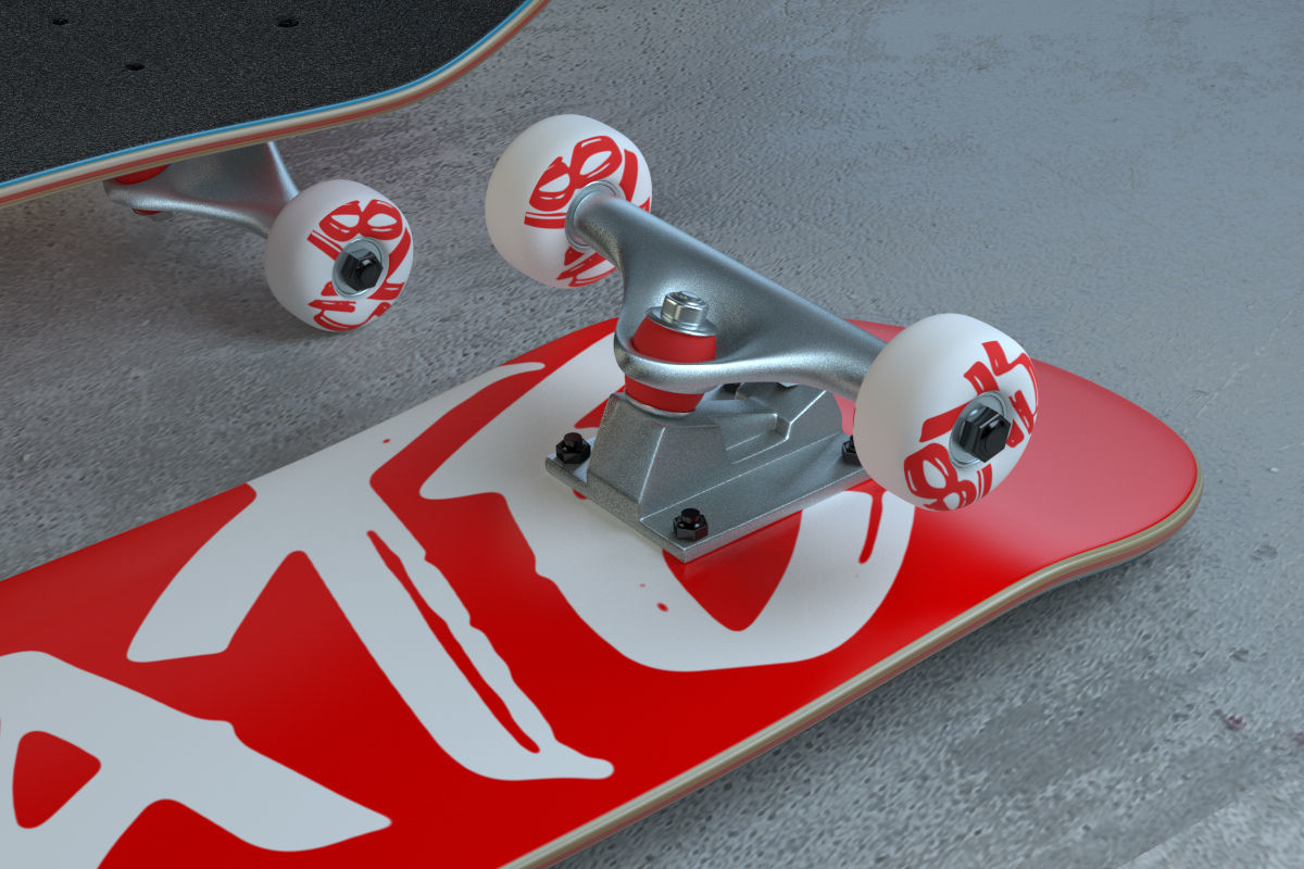 Skateboard 3D model_2