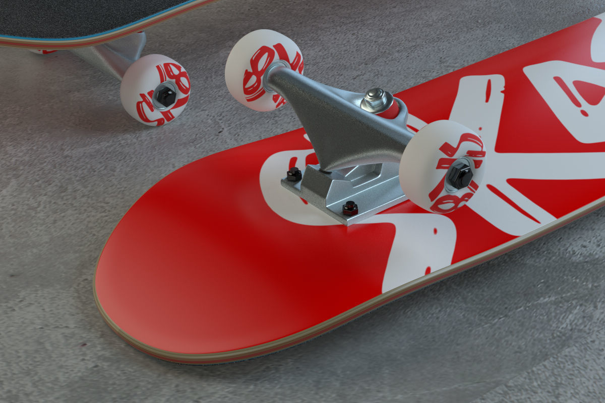 Skateboard 3D model_3