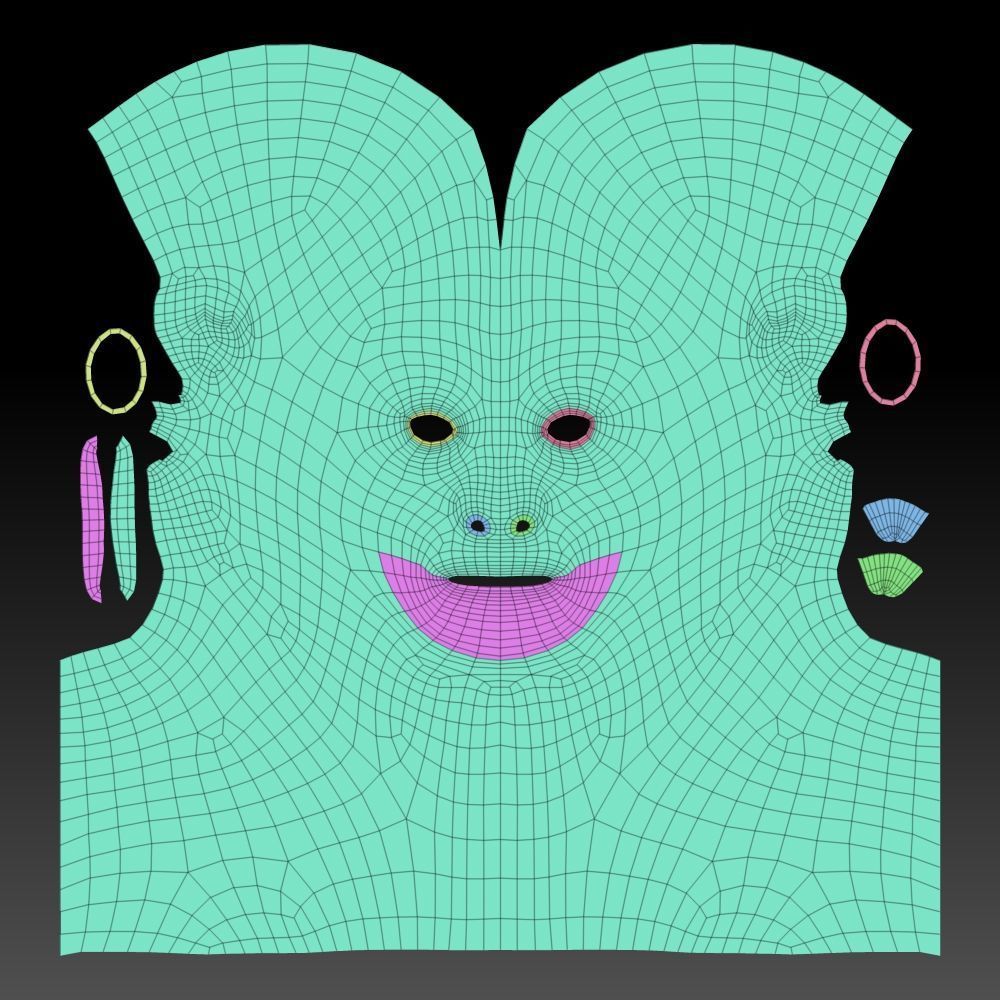 Old Man head 3D model_16