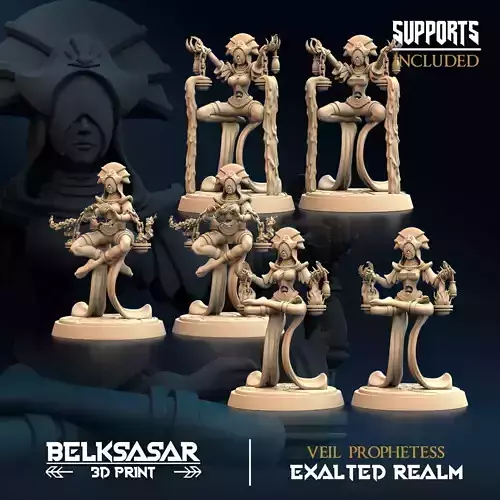 Veil Prophetess Nude and Normal Set x3