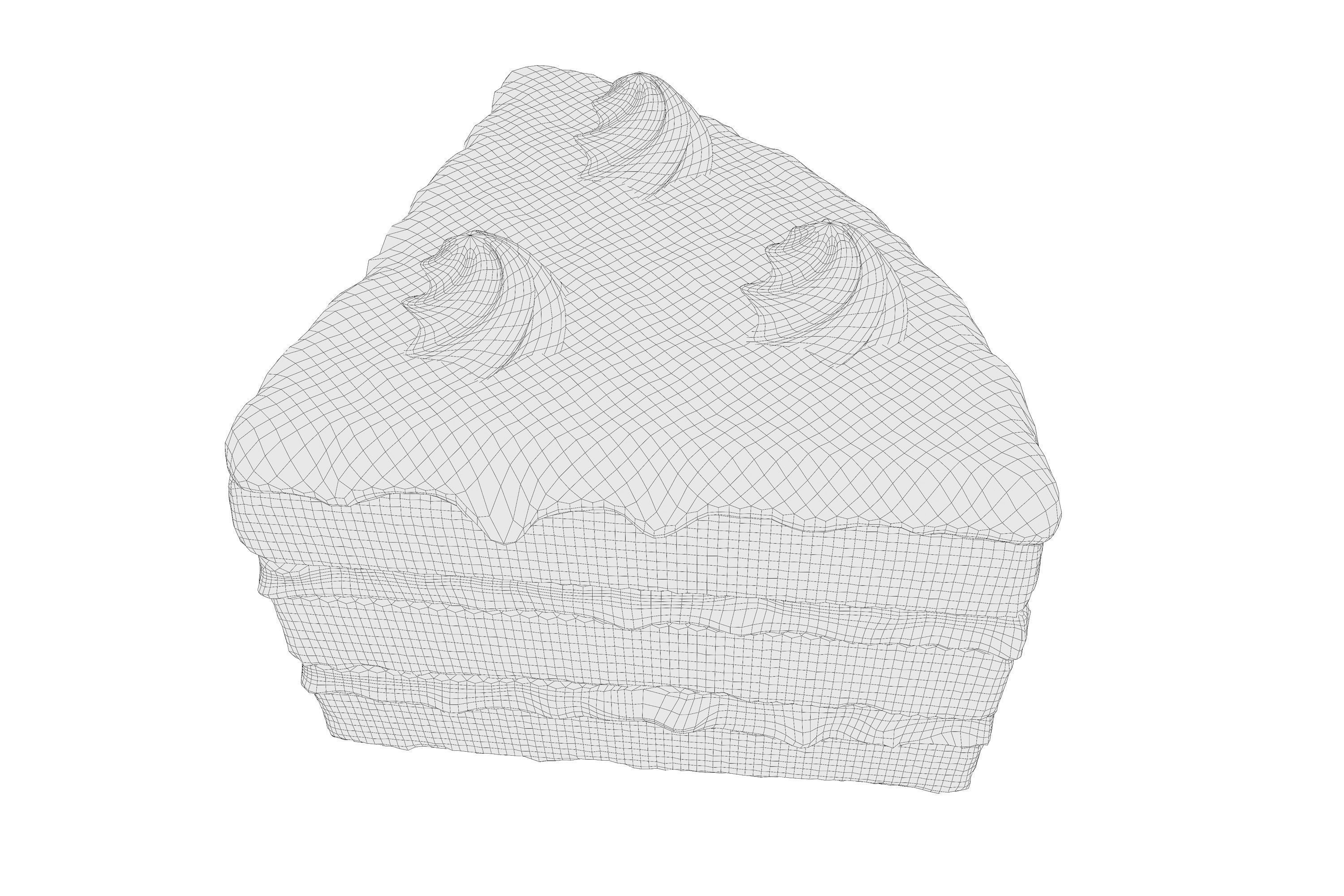 Chocolate Cake 01 3D model_7