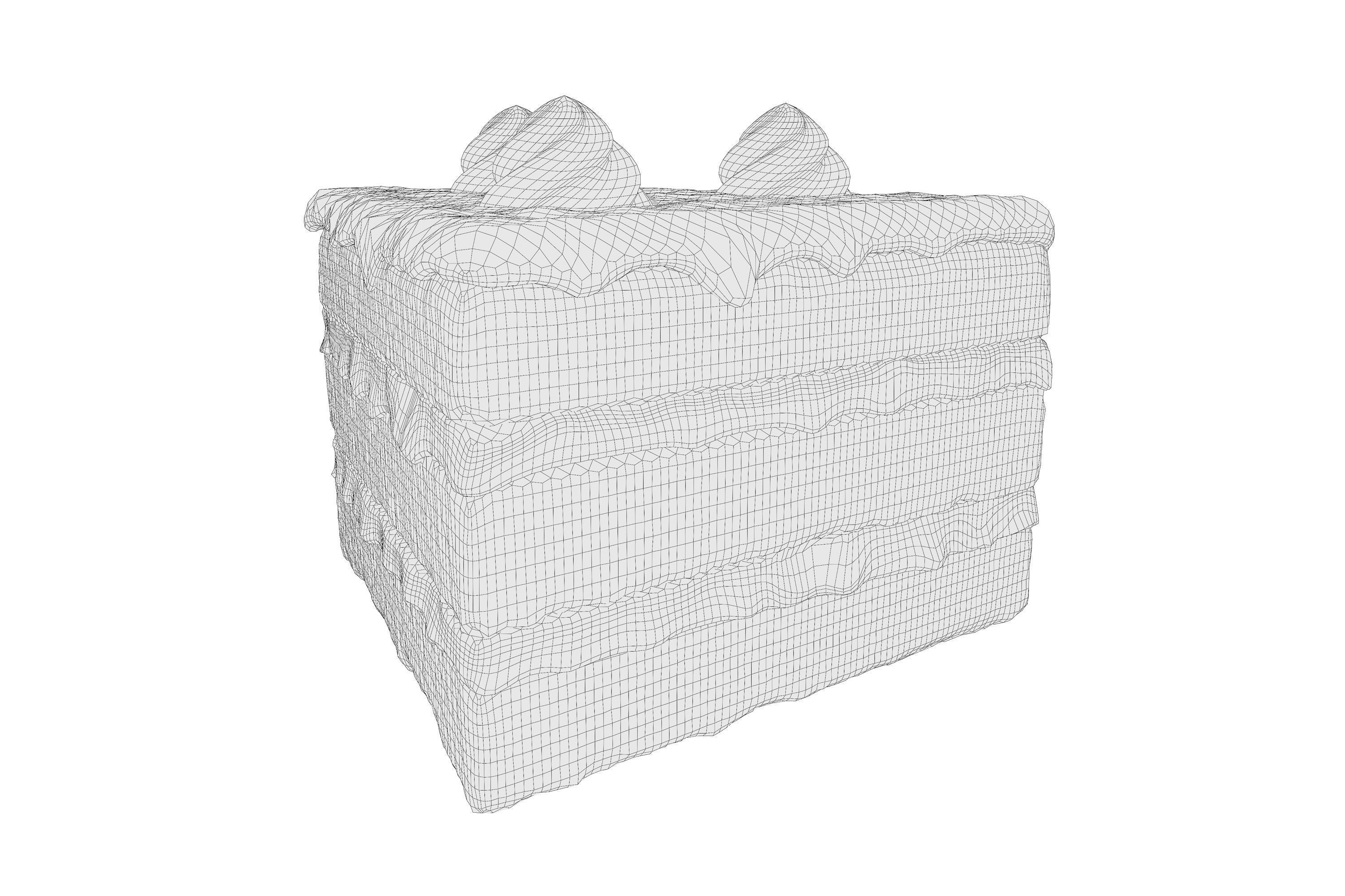 Chocolate Cake 01 3D model_6