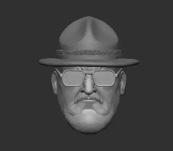 Sgt Slaughter Headsculpt for Action Figures