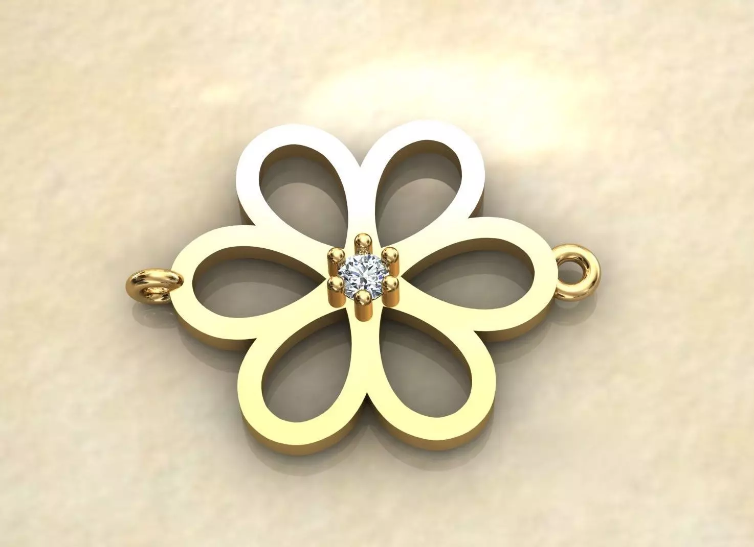 Flower chain necklace Free 3D print model