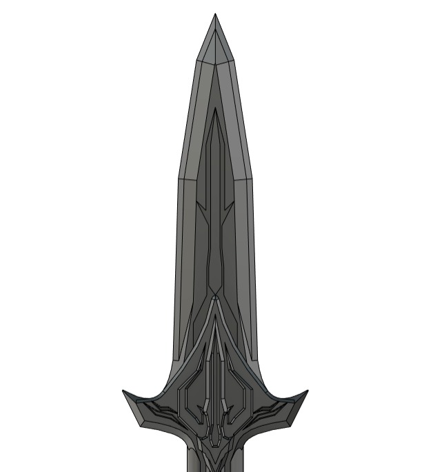 Broken Spear of Leonidas 3D print model_2