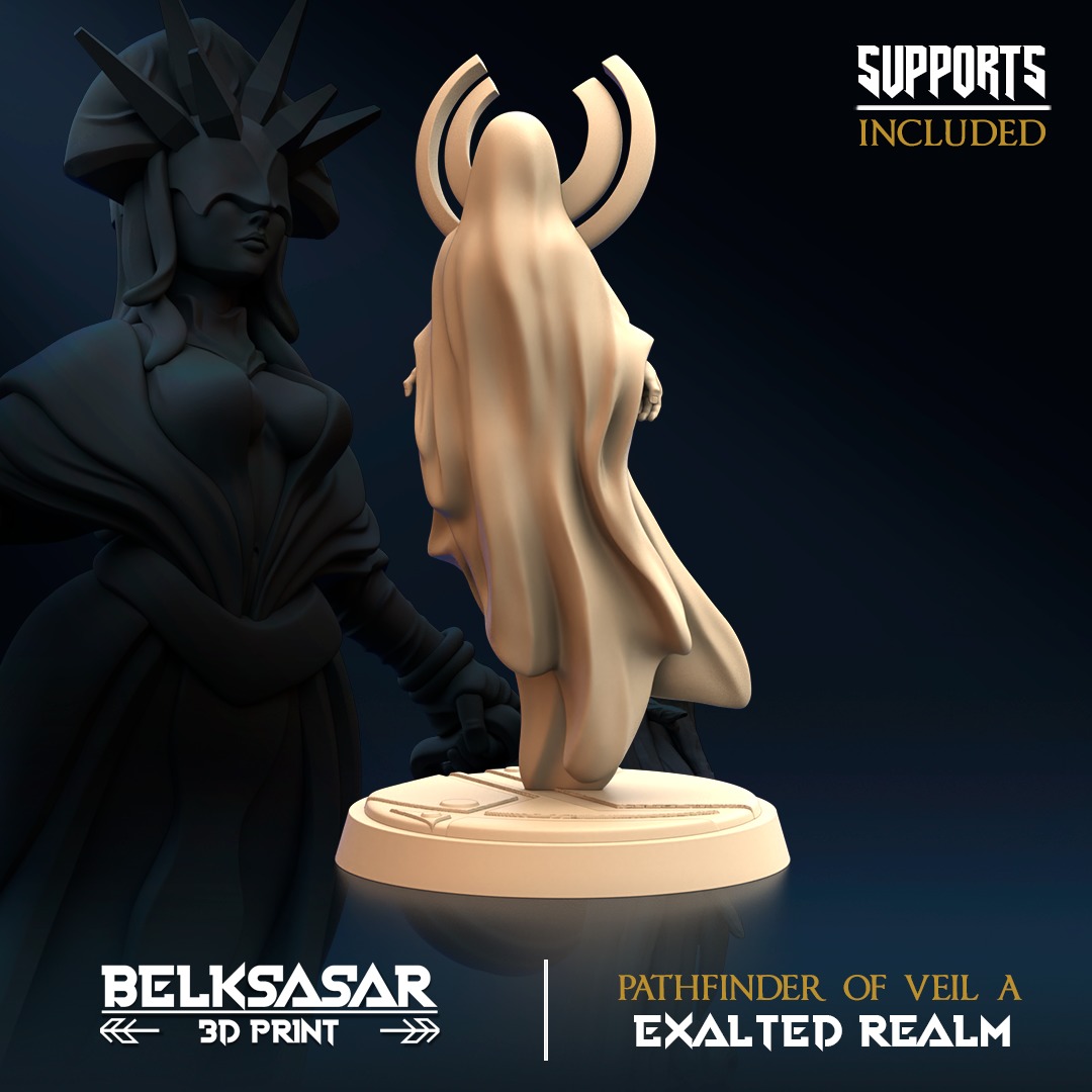 Pathfinder of Veil A Nude and Normal and Ghost 3D print model_8