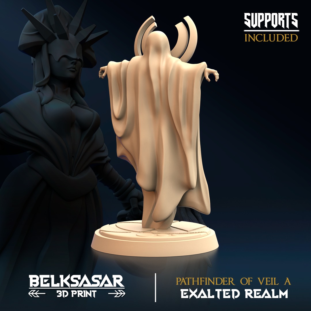 Pathfinder of Veil A Nude and Normal and Ghost 3D print model_9