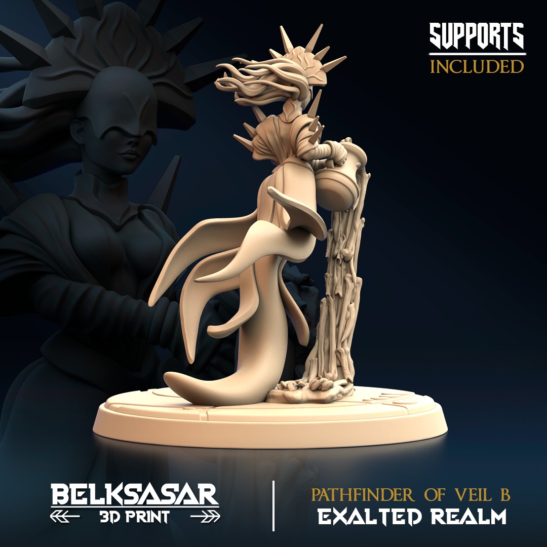 Pathfinder of Veil B Nude and Normal and Ghost 3D print model_5