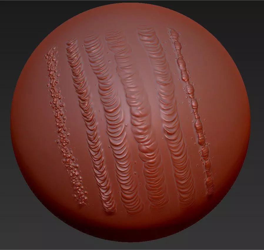 Cutted metal and Welding Brushes for Zbrush 3D model_0