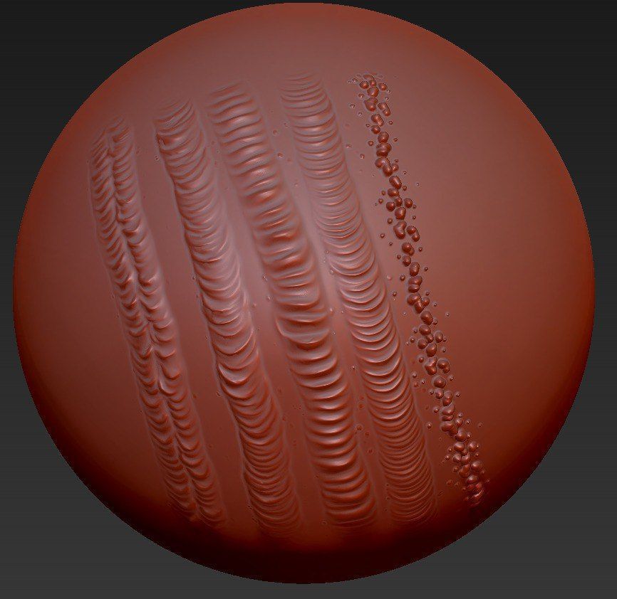 Cutted metal and Welding Brushes for Zbrush 3D model_2