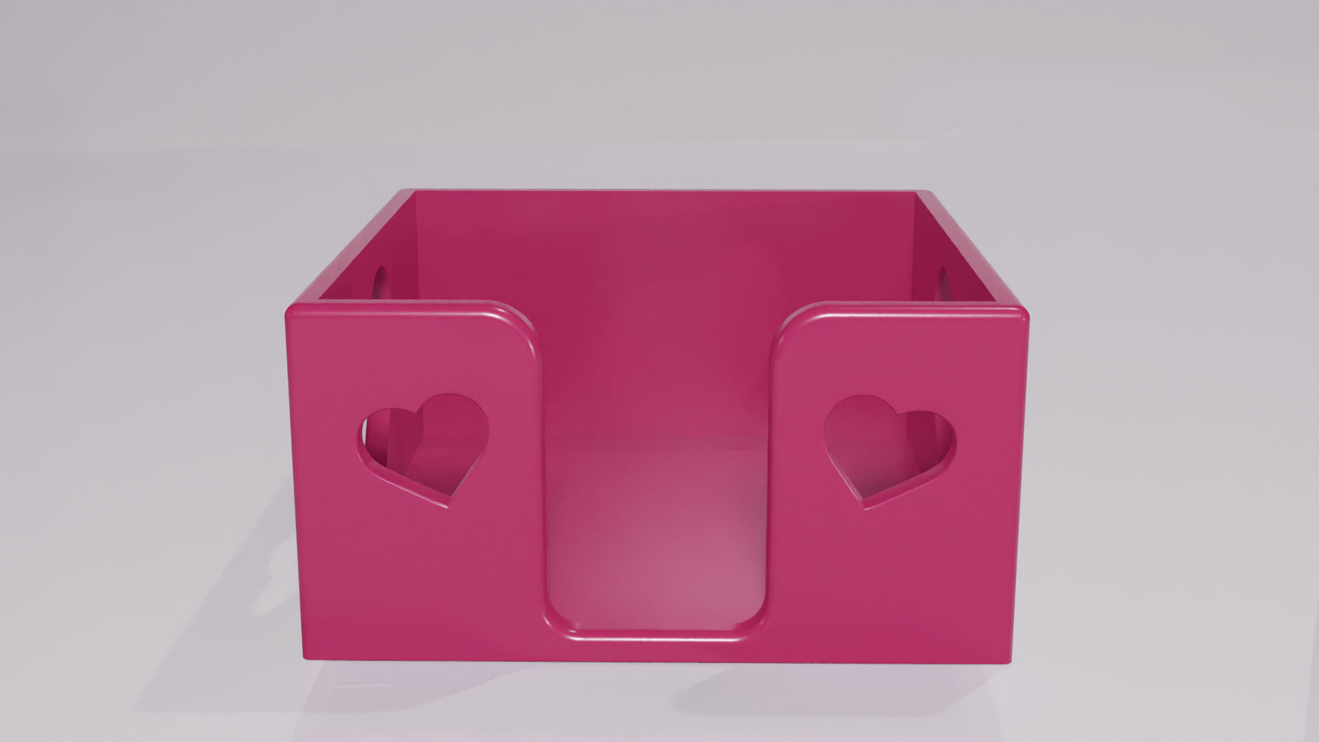 Hold Note Organizer with Heart Cutouts 3D print model_1