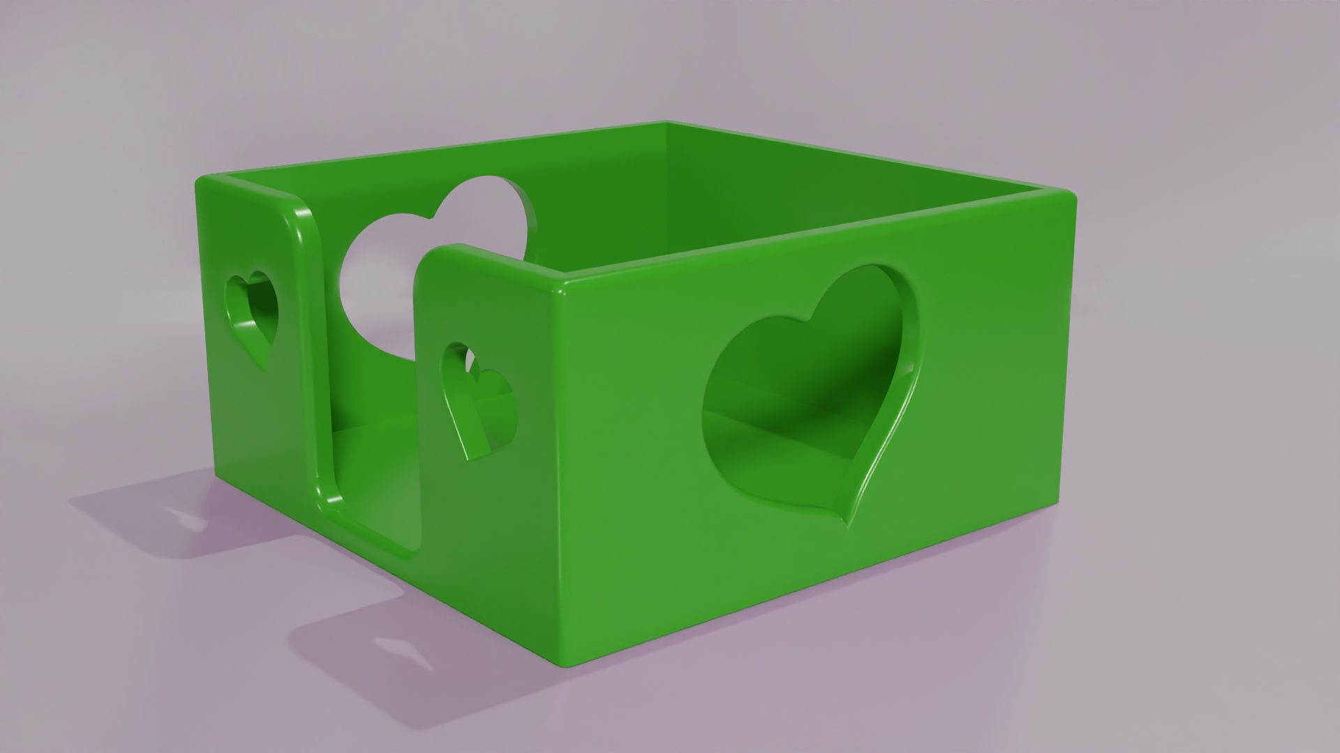 Hold Note Organizer with Heart Cutouts 3D print model_5