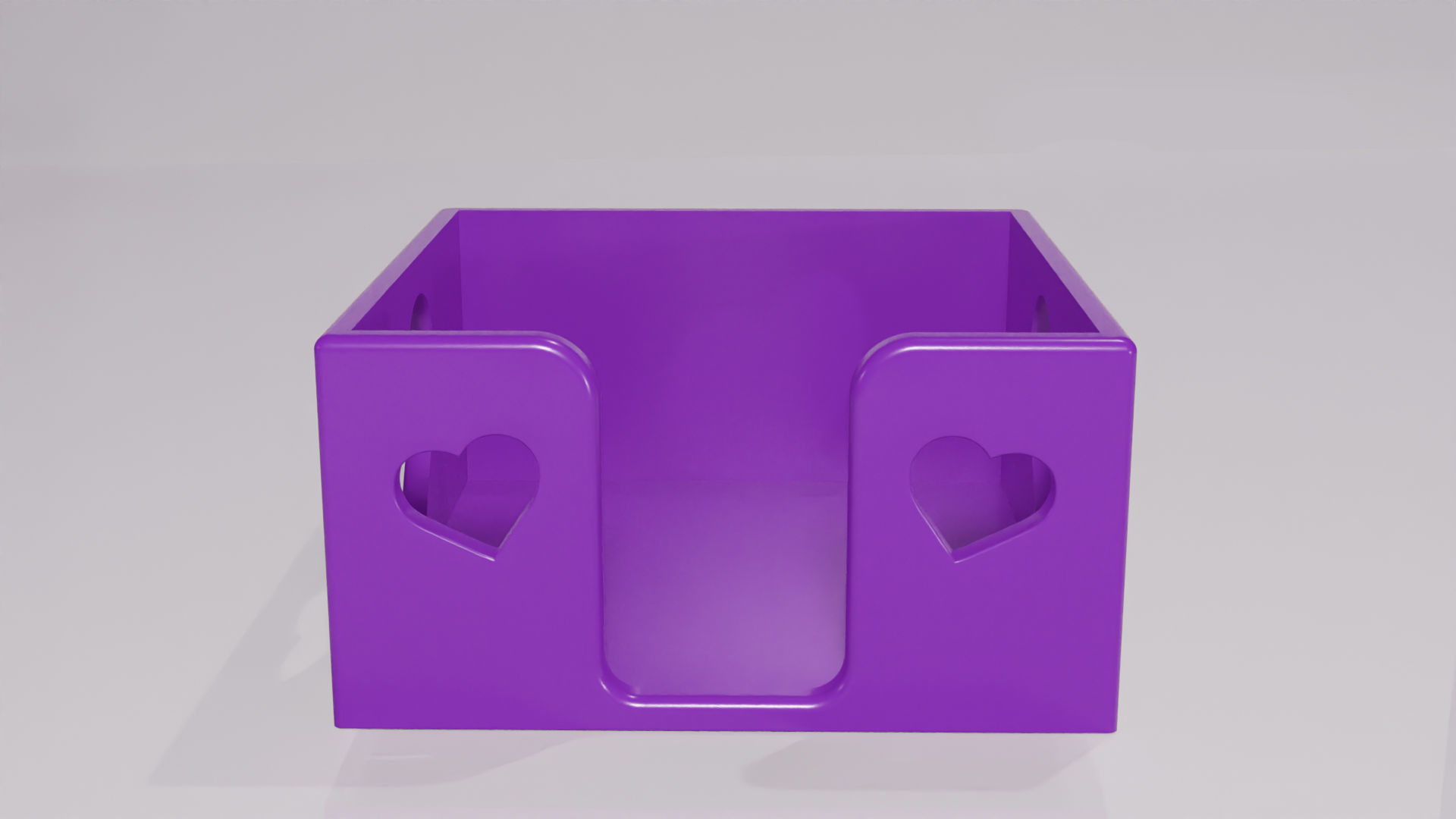 Hold Note Organizer with Heart Cutouts 3D print model_3