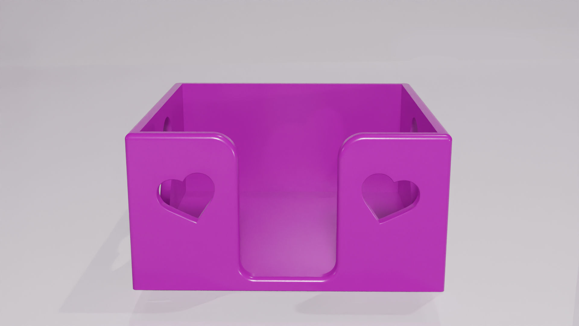 Hold Note Organizer with Heart Cutouts 3D print model_6