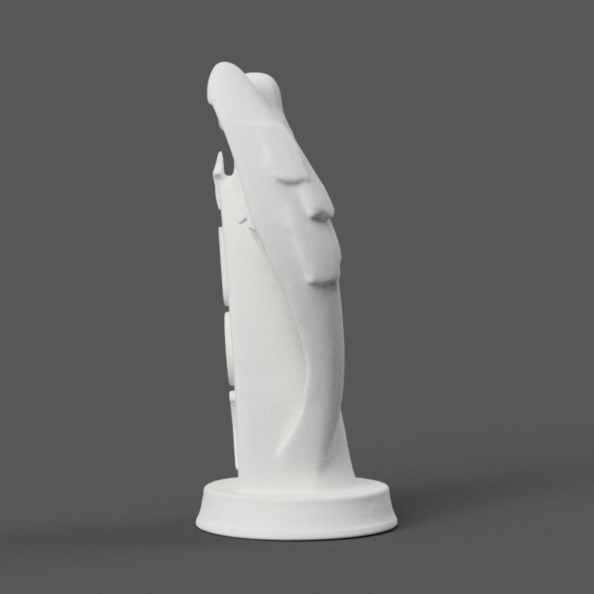 christmas angel with joy 3D print model_2